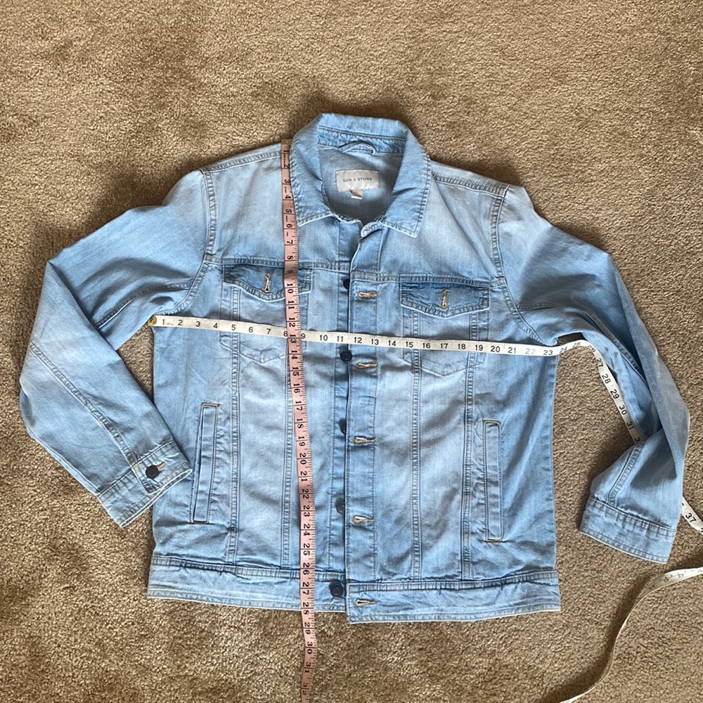 Large size mens jeans jacket